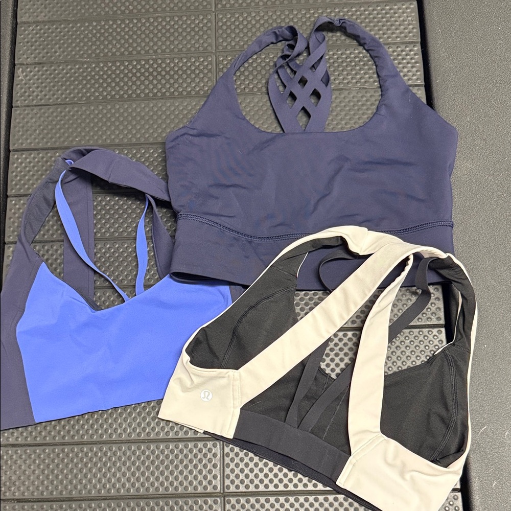 lululemon athletica Sports Bra duo- Navy, Blue, set of 2.